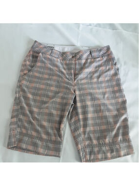 Annika Cutter & Buck Women’s Plaid Golf Shorts Size 12